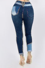 Colorblock Denim Jeans