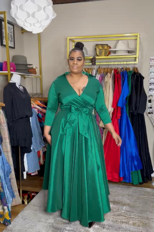 Plus size taffeta dress best sale