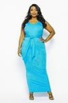 Curvy Starburst Maxi Dress