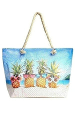 Pineapple Fun Ladies Tote Bag