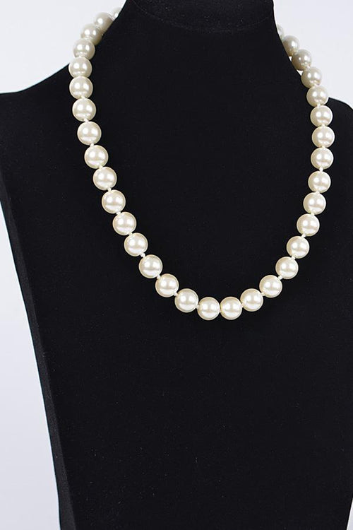 Simple Pearl Bead Necklace