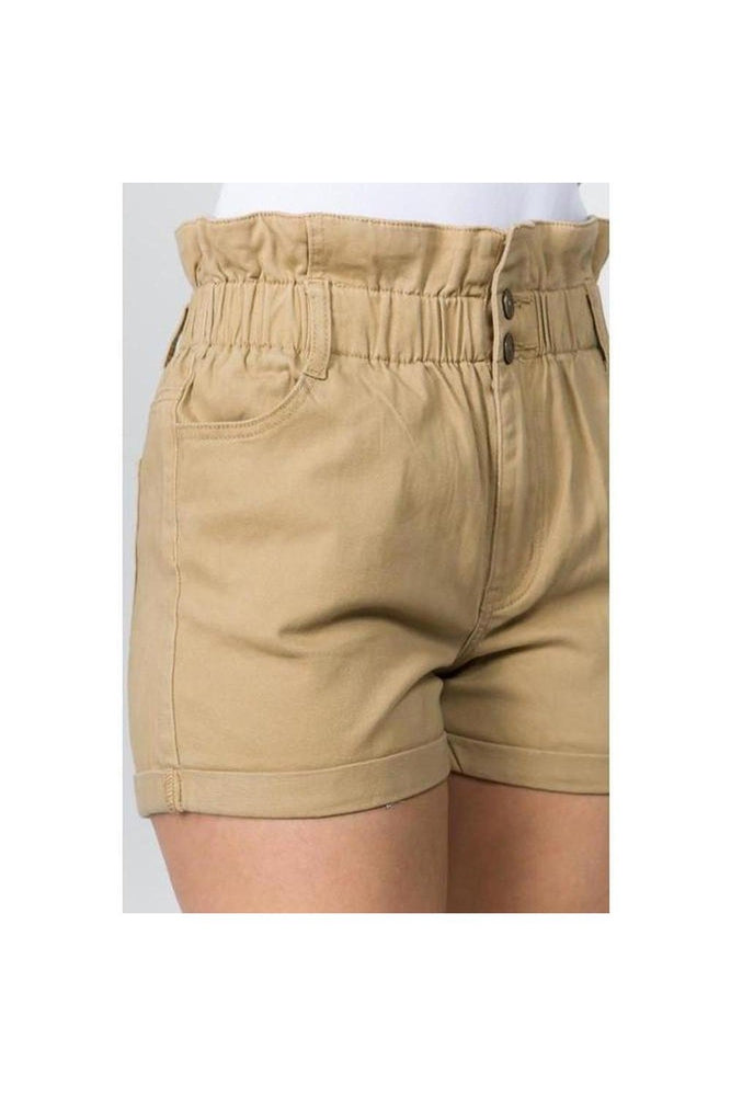 Curvy/Plus Paper Bag Shorts