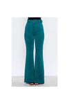 Faux Suede Flared Pant