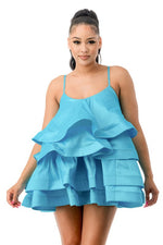 Ruffle Tiered Mini Dress