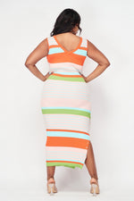 Kia Striped Maxi Dress