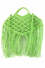 Knit Fringe Bag