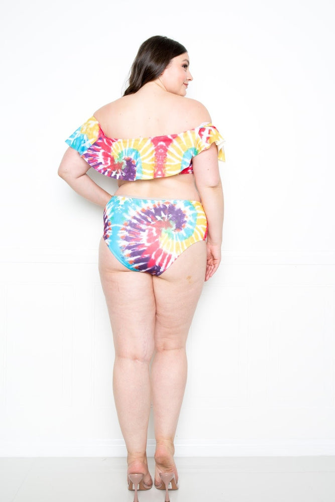 Curvy Tye-Dye Swim Suit