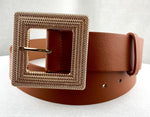 Woven Gold Square Belt
